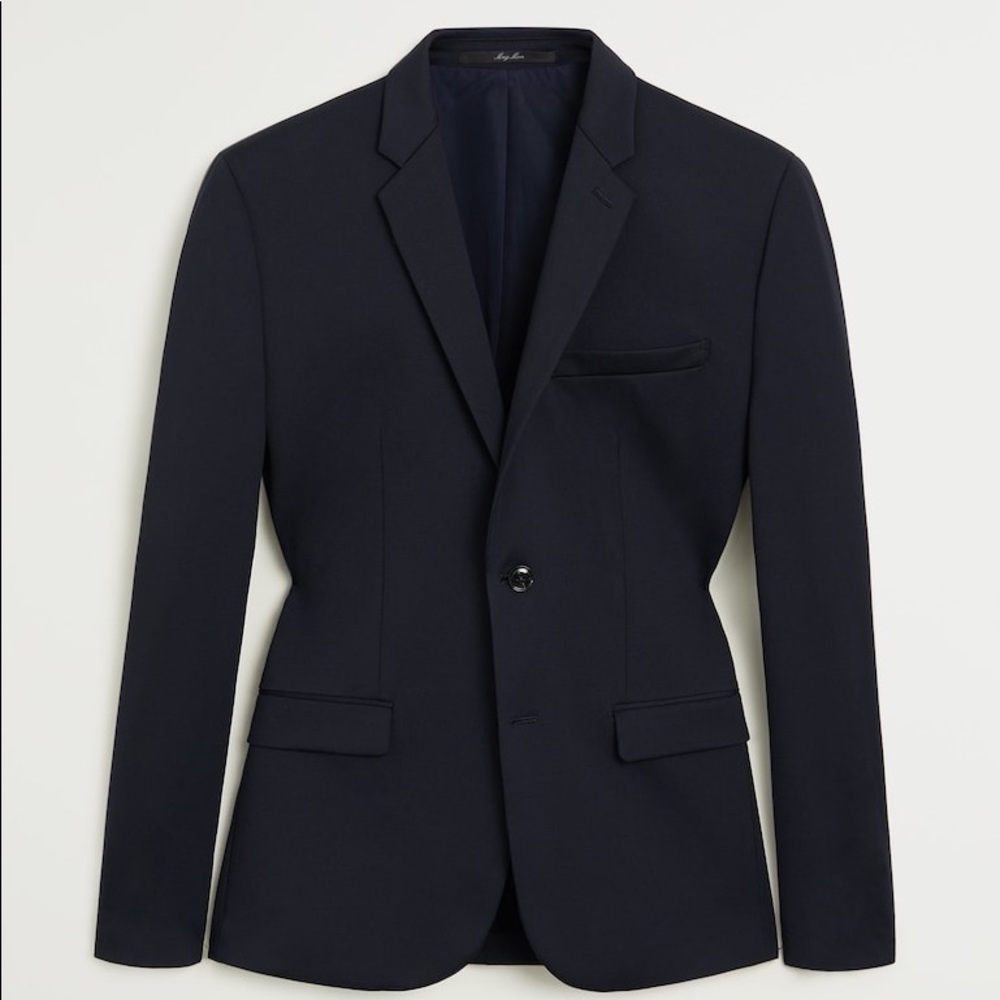 Mango oversized navy blazer